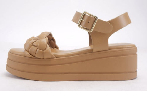 Tan Braided Sandals