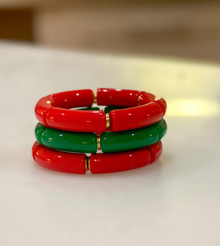 Christmas Acrylic Bracelets