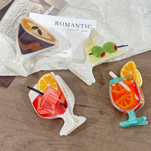 Load image into Gallery viewer, Summer Beach Drink Cocktail Hair Claw Clip: Orange