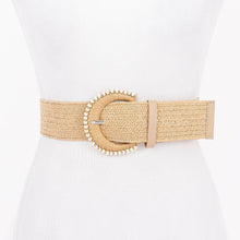 Load image into Gallery viewer, Straw Stretch Belt