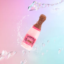 Load image into Gallery viewer, Glitter Pink Champagne Bottle Hair Clip, Fun Party Accessory: Pink