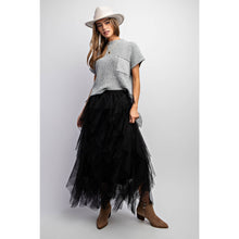 Load image into Gallery viewer, CASCADING TULLE MESH LAYERED MAX SKIRT