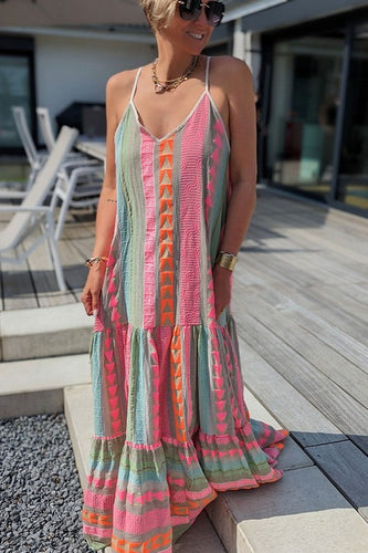 Tribal Print Summer Maxi Dress