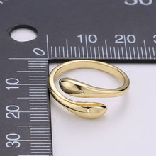 Load image into Gallery viewer, Simple Minimalist Gold Filled Wrapped Adjustable Ring - R-233
