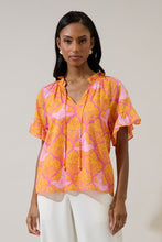 Load image into Gallery viewer, Jaidy Floral Erie Split Neck Top