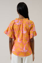 Load image into Gallery viewer, Jaidy Floral Erie Split Neck Top