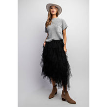 Load image into Gallery viewer, CASCADING TULLE MESH LAYERED MAX SKIRT