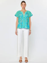 Load image into Gallery viewer, Floral Paisley Printed Short Sleeve Top