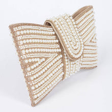 Load image into Gallery viewer, Rhinestone and Pearl Party Clutch