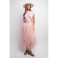 Load image into Gallery viewer, CASCADING TULLE MESH LAYERED MAX SKIRT