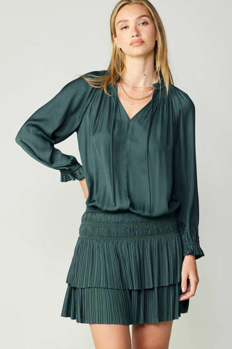 Hunter Green Drop Waist Dress