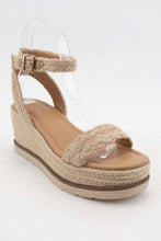 Load image into Gallery viewer, SWING JUTE STRAP ESPADRILLES WEDGE PLATFORM HEEL SANDAL