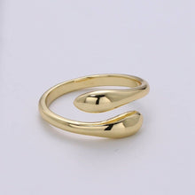 Load image into Gallery viewer, Simple Minimalist Gold Filled Wrapped Adjustable Ring - R-233