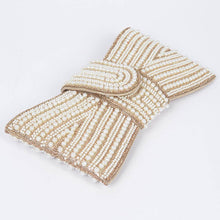 Load image into Gallery viewer, Rhinestone and Pearl Party Clutch