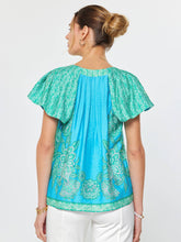 Load image into Gallery viewer, Floral Paisley Printed Short Sleeve Top