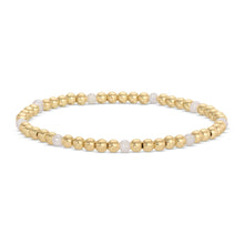 Load image into Gallery viewer, 4mm Bead &amp; Pearl Stretch Bracelet
