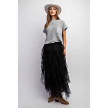 Load image into Gallery viewer, CASCADING TULLE MESH LAYERED MAX SKIRT