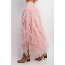 Load image into Gallery viewer, CASCADING TULLE MESH LAYERED MAX SKIRT