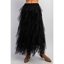 Load image into Gallery viewer, CASCADING TULLE MESH LAYERED MAX SKIRT