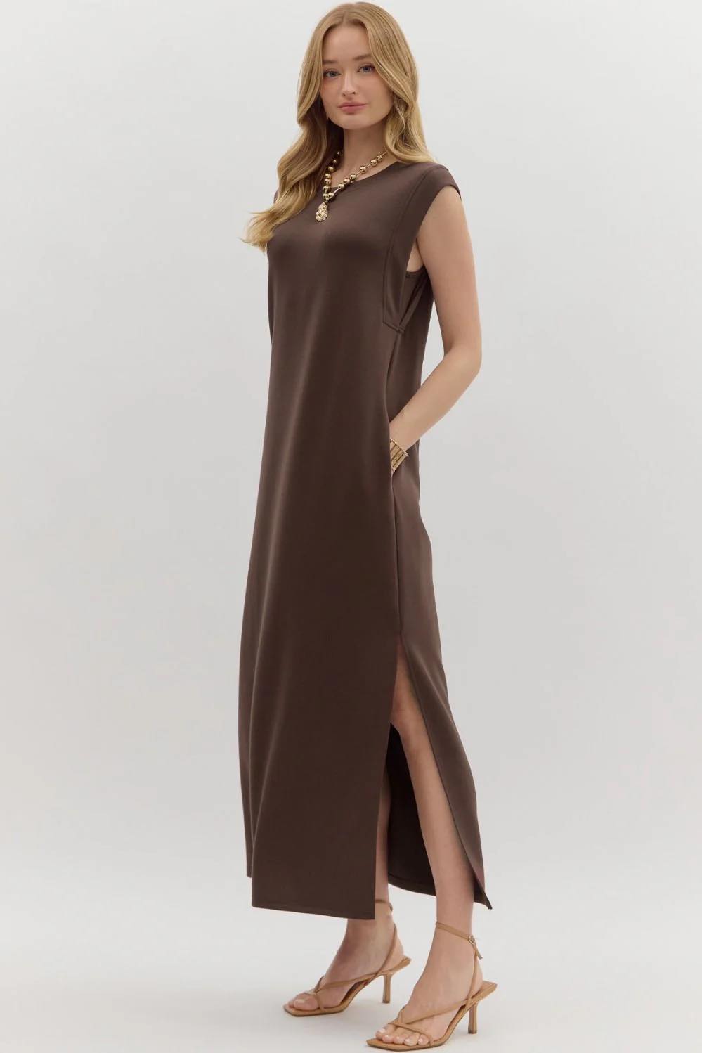 jersey knit maxi dresses Knit Jersey Maxi Dress - Paisley