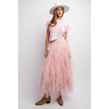 Load image into Gallery viewer, CASCADING TULLE MESH LAYERED MAX SKIRT