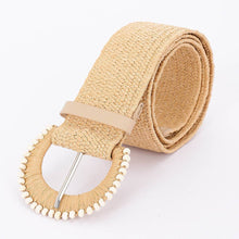 Load image into Gallery viewer, Straw Stretch Belt