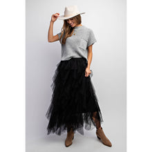 Load image into Gallery viewer, CASCADING TULLE MESH LAYERED MAX SKIRT