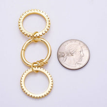 Load image into Gallery viewer, 16K Gold Filled Micro Paved CZ Triple Interlock Ring | RINGS-00061