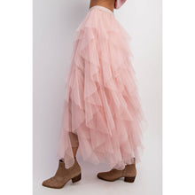 Load image into Gallery viewer, CASCADING TULLE MESH LAYERED MAX SKIRT