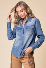 Load image into Gallery viewer, LIGHT DENIM SHIRT