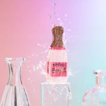 Load image into Gallery viewer, Glitter Pink Champagne Bottle Hair Clip, Fun Party Accessory: Pink