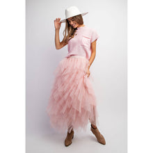 Load image into Gallery viewer, CASCADING TULLE MESH LAYERED MAX SKIRT