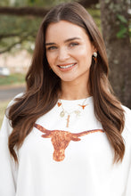 Load image into Gallery viewer, Texas Longhorns Paper Clip Charm Collector Necklace