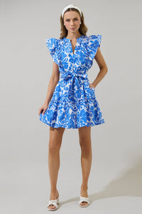 Magee Floral Ruffle Mini Dress