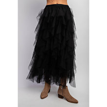 Load image into Gallery viewer, CASCADING TULLE MESH LAYERED MAX SKIRT