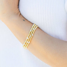 Load image into Gallery viewer, 4mm Bead &amp; Pearl Stretch Bracelet
