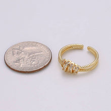 Load image into Gallery viewer, Simple Minimalist Dainty Thin Ring Stackable Rings Double Band Style Open Ring Twisted Ring Everyday Wear R-186