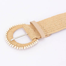 Load image into Gallery viewer, Straw Stretch Belt