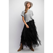 Load image into Gallery viewer, CASCADING TULLE MESH LAYERED MAX SKIRT