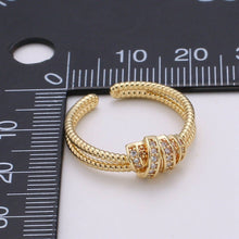 Load image into Gallery viewer, Simple Minimalist Dainty Thin Ring Stackable Rings Double Band Style Open Ring Twisted Ring Everyday Wear R-186