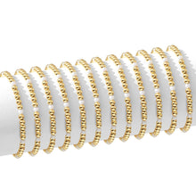 Load image into Gallery viewer, 4mm Bead &amp; Pearl Stretch Bracelet