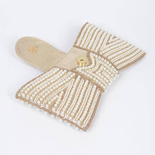 Load image into Gallery viewer, Rhinestone and Pearl Party Clutch