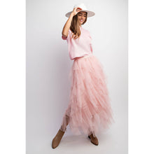 Load image into Gallery viewer, CASCADING TULLE MESH LAYERED MAX SKIRT