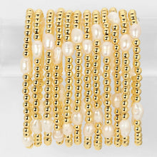 Load image into Gallery viewer, 4mm Stretch Medium Pearl Bracelet