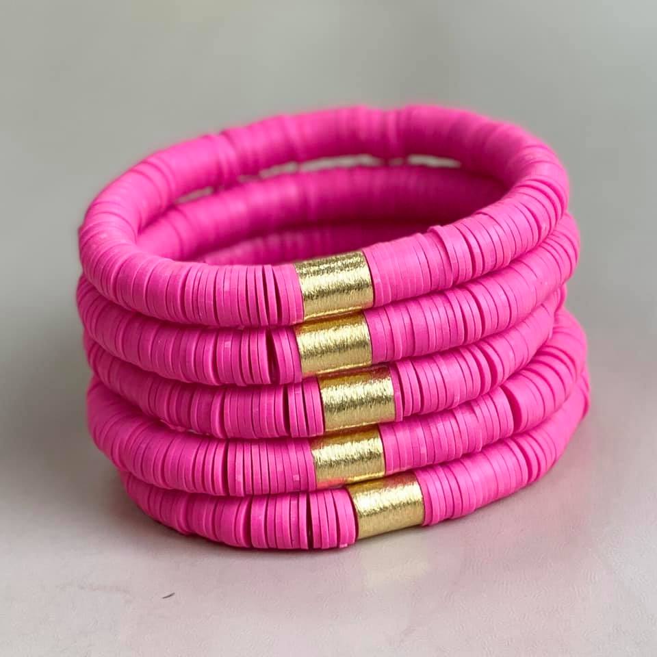 Light Pink Austrian 'Glow Bead' Bracelet – KerrieBerrie Beads & Jewellery