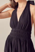 Load image into Gallery viewer, Black Halter Dress
