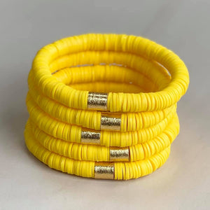 Yellow Disc Bracelet