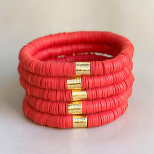 Red Disc Bracelet