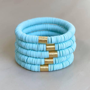 Ocean Blue Disc Bracelet